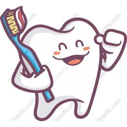 Happy Tooth with Toothbrush