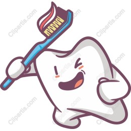 Cheerful Tooth Brushing