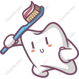 Cheerful Tooth Brush Character