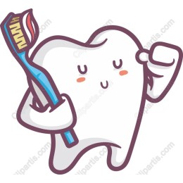 Happy Tooth with Toothbrush