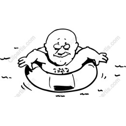 Cheerful Floating Character