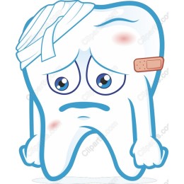 Cute Distressed Tooth