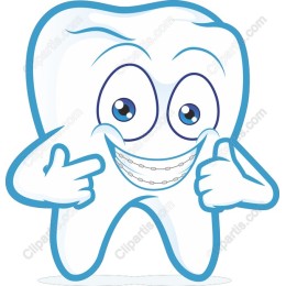 Cheerful Tooth Character for Dental Promotions