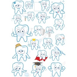 Tooth Character Clipart Bundle - 20