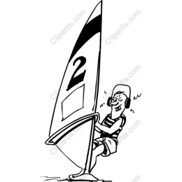 Cheerful Windsurfing Adventure