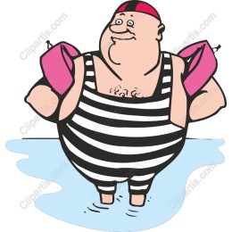 Cheerful Summer Swimmer