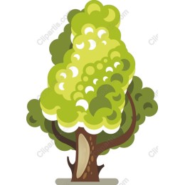 Lush Green Stylized Tree