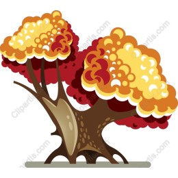 Whimsical Autumn Tree