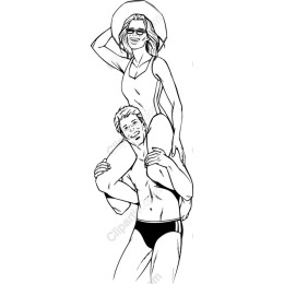 Joyful Summer Couple