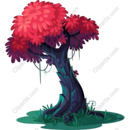Whimsical Pink and Purple Tree