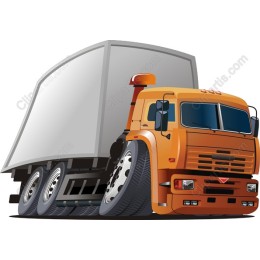 Dynamic Orange Truck