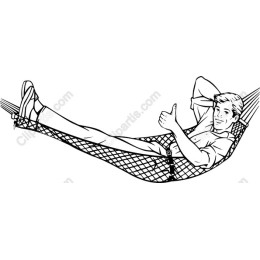 Cheerful Hammock Relaxation
