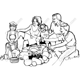 Family Campfire Gathering