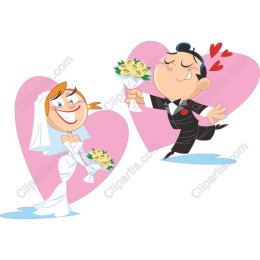 Cartoon Wedding Bliss