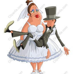 Playful Bride and Groom