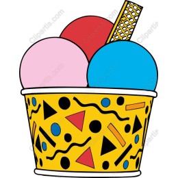 Colorful Ice Cream Cup
