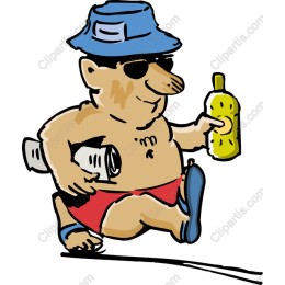 Beach Vibes Cartoon