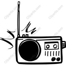 Retro Hand-Drawn Radio