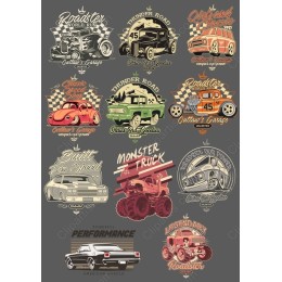 Vintage Car Clipart Bundle - Retro