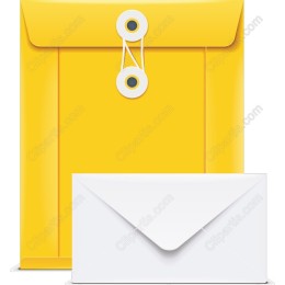 Vibrant Yellow Envelope and Letter