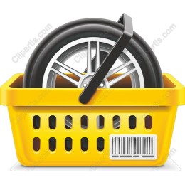 Bicycle Wheel in Basket