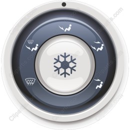 Contemporary HVAC Thermostat Dial