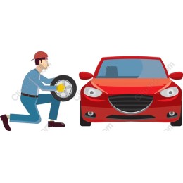 Automotive Mechanic Tire Change