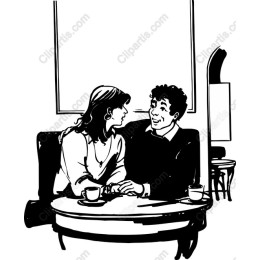 Romantic Couple Cafe