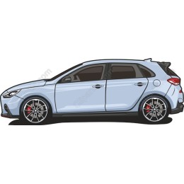 Modern Hatchback Car