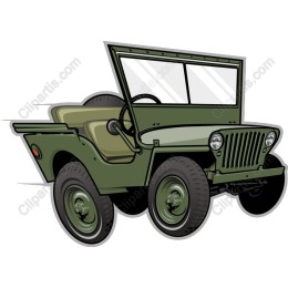 Vintage Military Jeep