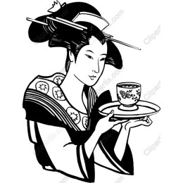 Elegant Geisha Tea Presentation