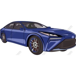 Modern Blue Sedan