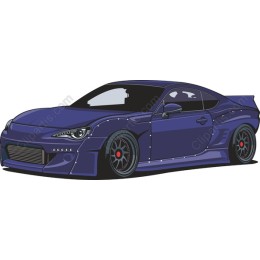 Sleek Purple Sports Car