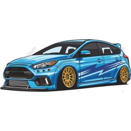 Custom Blue Sports Car