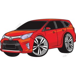 Vibrant Red Car
