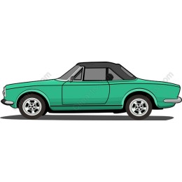 Vintage Green Convertible Car