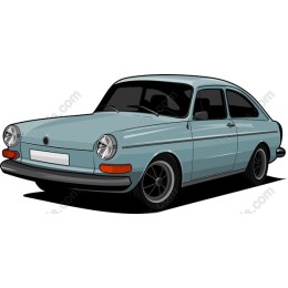 Vintage Blue Car