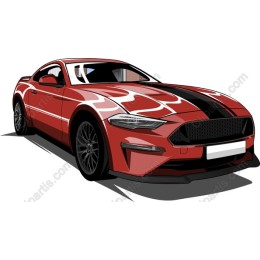 Stylish Red Sports Car