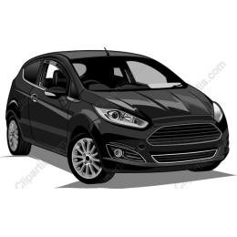 Stylish Black Hatchback Car