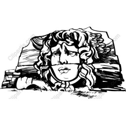 Mythological Stone Face