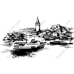 Coastal Charm: Vintage Skyline
