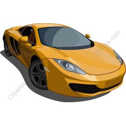 Sleek Yellow Sports Car