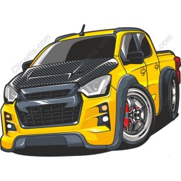 Sporty Yellow Truck