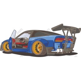 Ultimate Blue Modified Car