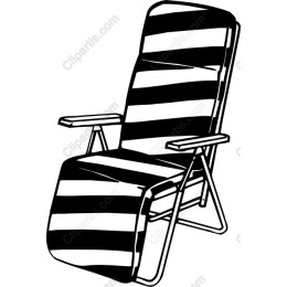 Striped Deck Chair