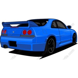 Classic Blue Sports Car