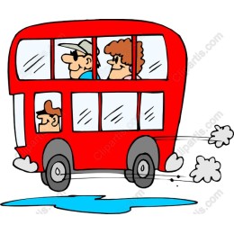 Joyful Red Bus
