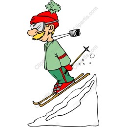 Cheerful Skier