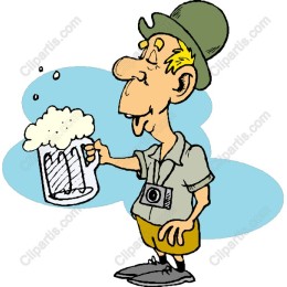 Cheerful Beer Enthusiast