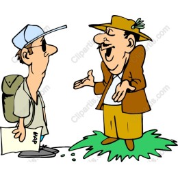 Traveler Meets Guide - Whimsical